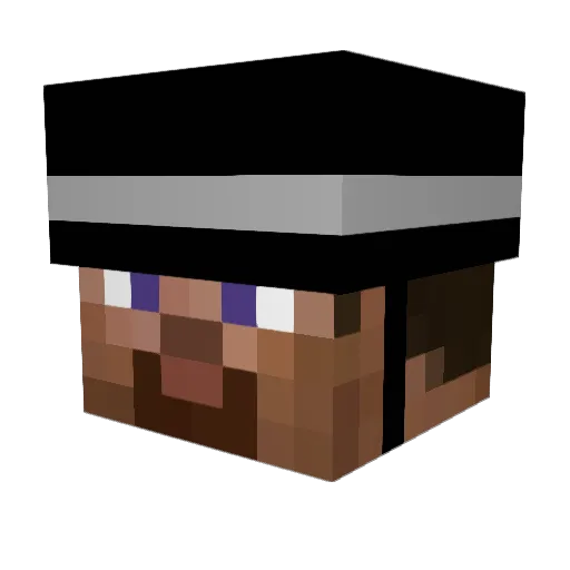 Maxhospes Minecraft avatar head, 3D render