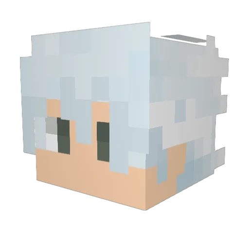 Maxhummus Minecraft avatar head, 3D render