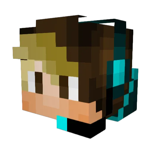 Maxi102011 Minecraft avatar head, 3D render