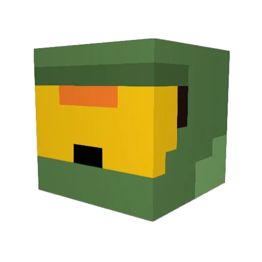 Maxi1333 Minecraft avatar head, 3D render