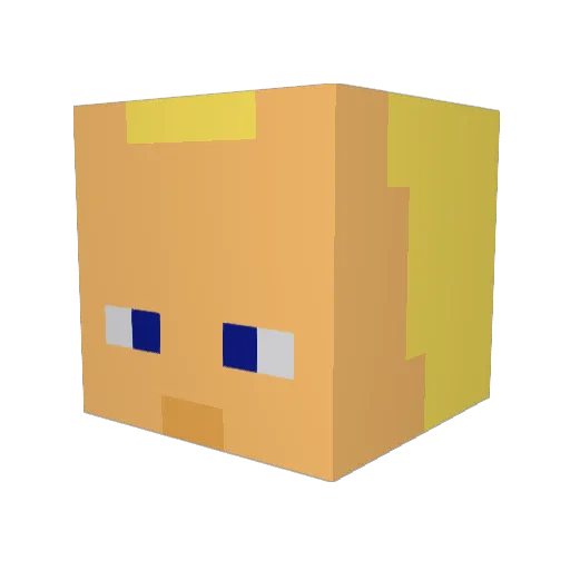 Maxi432345 Minecraft avatar head, 3D render