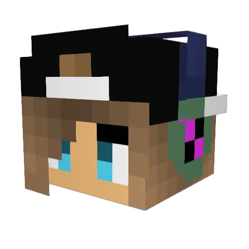 MaxiBoy0202 Minecraft avatar head, 3D render
