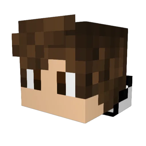 MaxiCano Minecraft avatar head, 3D render