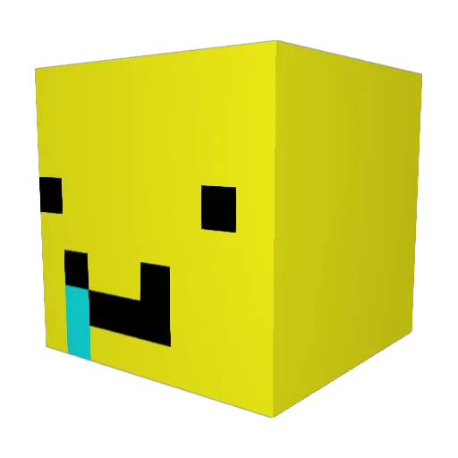 MaxiDaMinion Minecraft avatar head, 3D render