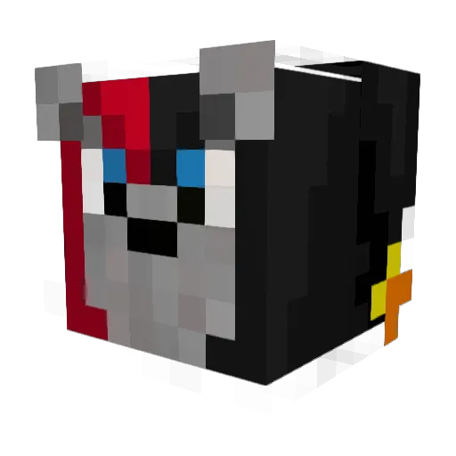 MaxiDirle Minecraft avatar head, 3D render