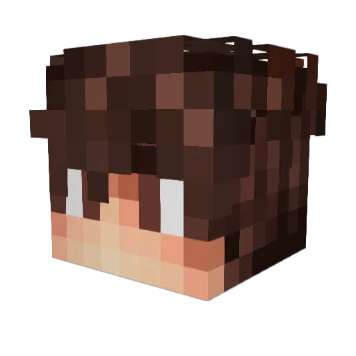 MaxiGHG_ Minecraft avatar head, 3D render