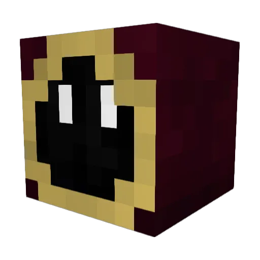 MaxiJacks Minecraft avatar head, 3D render