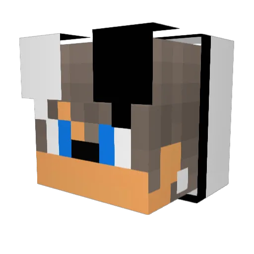 MaxiMaik Minecraft avatar head, 3D render