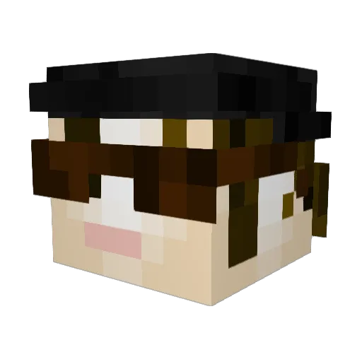 MaxiPlayzz22 Minecraft avatar head, 3D render