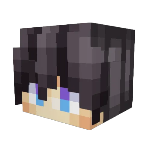 MaxiRv Minecraft avatar head, 3D render