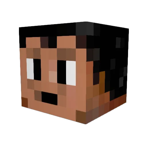MaxiTheBest12 Minecraft avatar head, 3D render