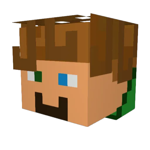Maxi_787 Minecraft avatar head, 3D render