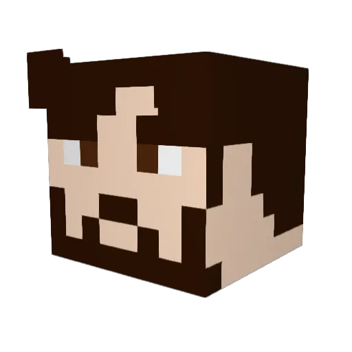 Maxi_Fer Minecraft avatar head, 3D render