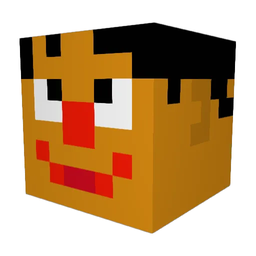 Maxi__craft Minecraft avatar head, 3D render