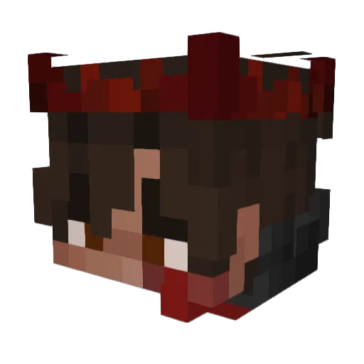 Maxiado Minecraft avatar head, 3D render