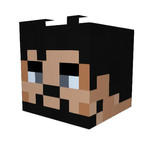 Maxicrafter10 Minecraft avatar head, 3D render