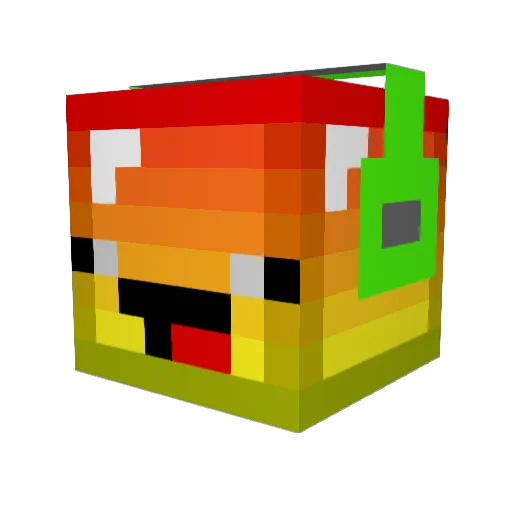 Maxicrafter38 Minecraft avatar head, 3D render
