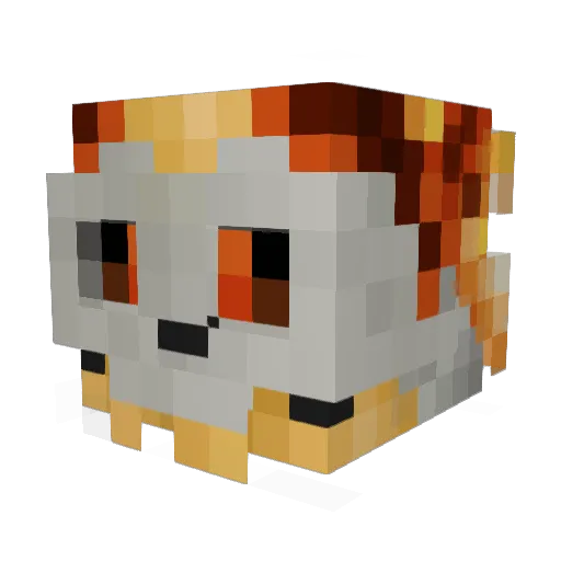 Maxidiablo Minecraft avatar head, 3D render