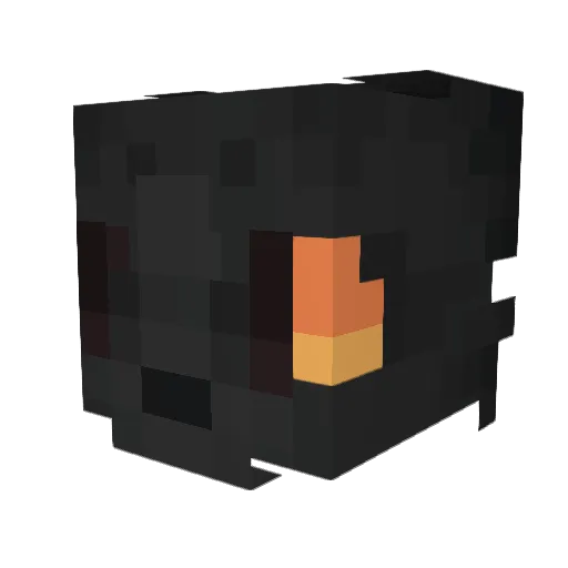 MaxieLikezkatz Minecraft avatar head, 3D render