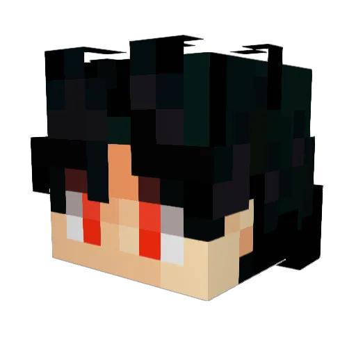 MaxieMinecraft17 Minecraft avatar head, 3D render