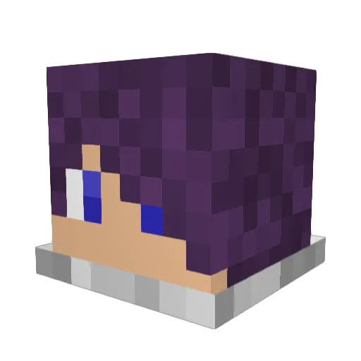 MaxieTheBoss Minecraft avatar head, 3D render