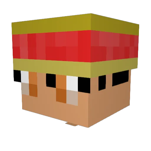 Maxie_Moo Minecraft avatar head, 3D render