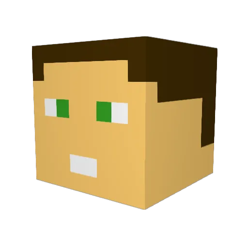 Maxielpro2023 Minecraft avatar head, 3D render