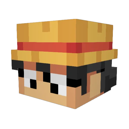 Maxiextreme Minecraft avatar head, 3D render