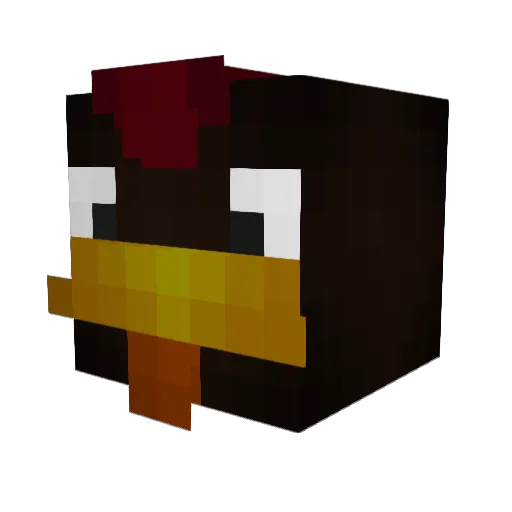Maxifeu31 Minecraft avatar head, 3D render