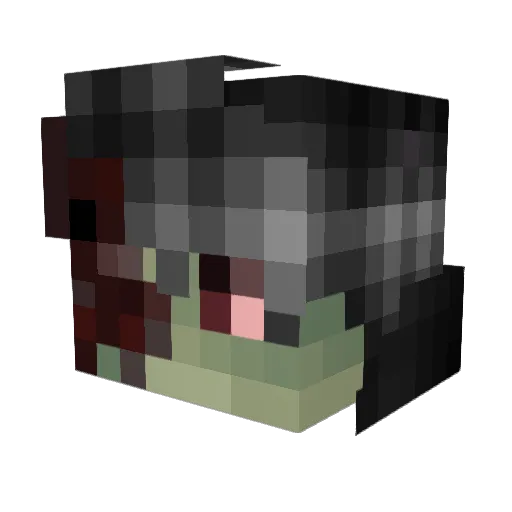 MaxiiYT Minecraft avatar head, 3D render