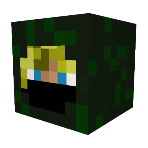 Maxiimus92 Minecraft avatar head, 3D render
