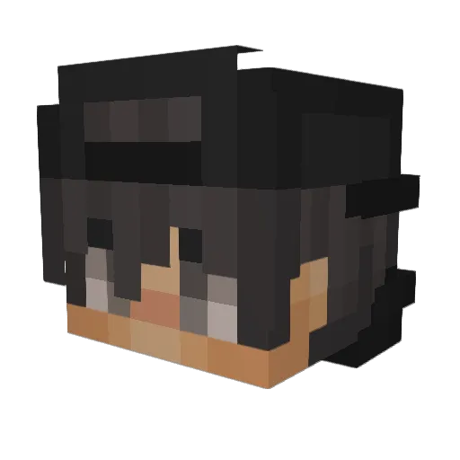 Maxija11 Minecraft avatar head, 3D render