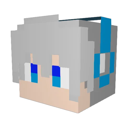 Maxim018 Minecraft avatar head, 3D render