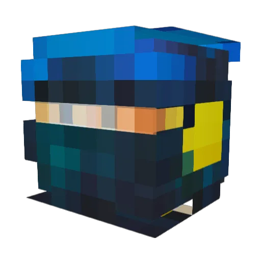 Maxim57777 Minecraft avatar head, 3D render