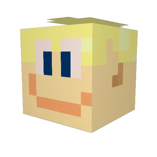 MaximHaden Minecraft avatar head, 3D render