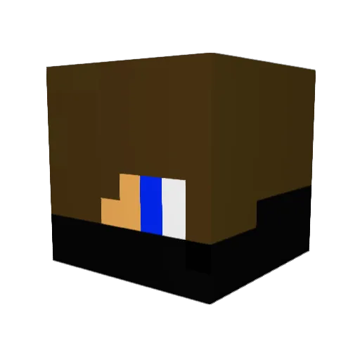 MaximHunter28 Minecraft avatar head, 3D render