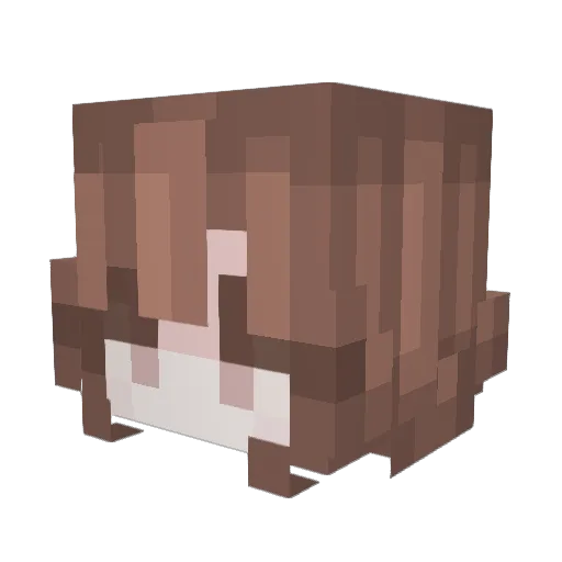 MaximJD Minecraft avatar head, 3D render