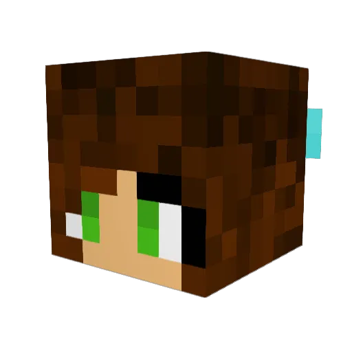 MaximSky42717 Minecraft avatar head, 3D render