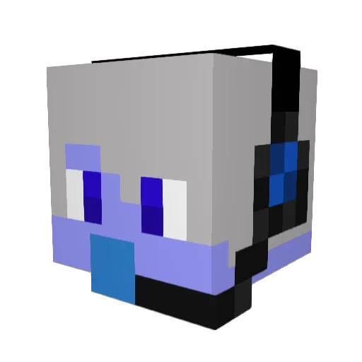 MaximVF Minecraft avatar head, 3D render