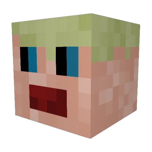 Maxim_187 Minecraft avatar head, 3D render