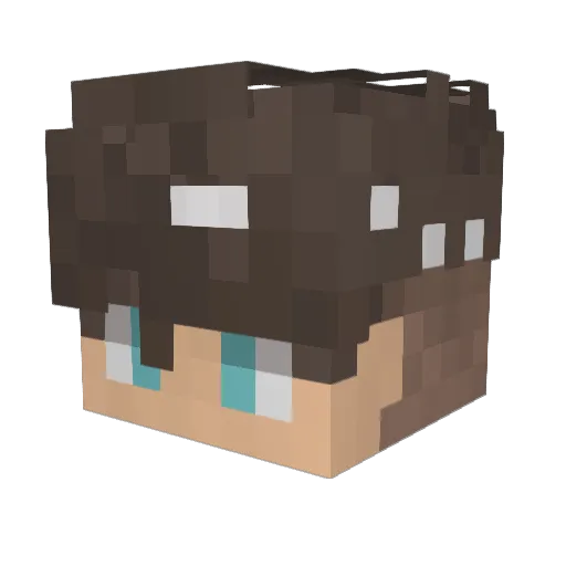 Maxim_Godefroid Minecraft avatar head, 3D render