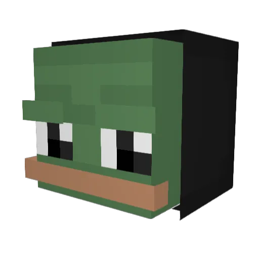 Maxime2801 Minecraft avatar head, 3D render