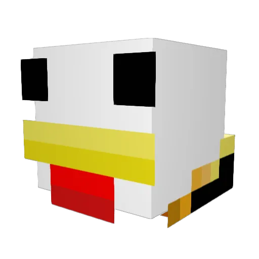 Maximi_2008 Minecraft avatar head, 3D render