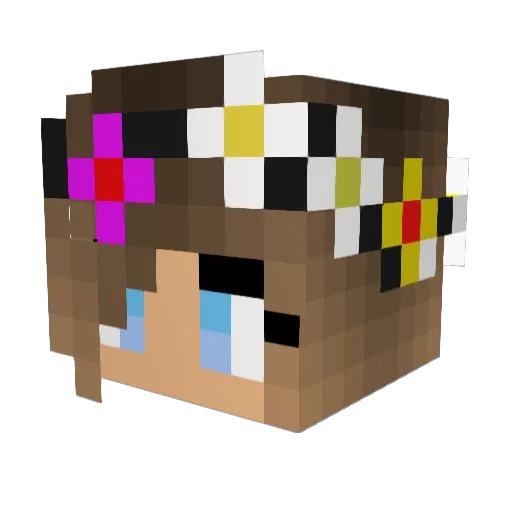 Maximilan Minecraft avatar head, 3D render