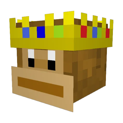 MaximilianBlank Minecraft avatar head, 3D render