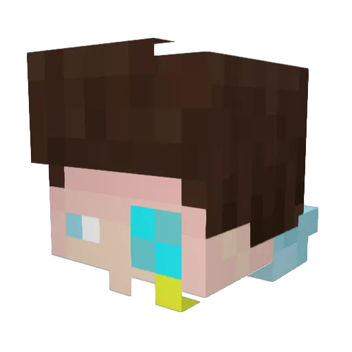 Maximiliannnnnn Minecraft avatar head, 3D render