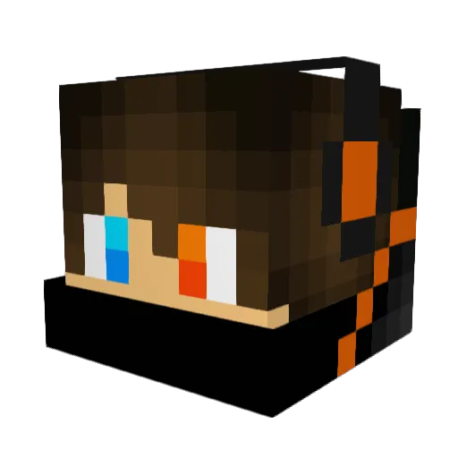 Maximiliano8471 Minecraft avatar head, 3D render