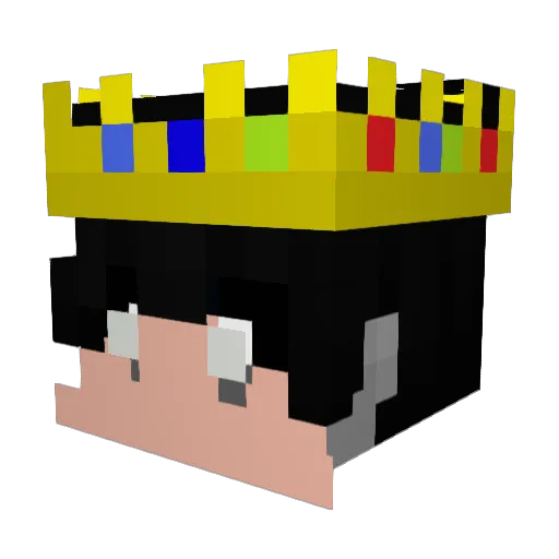 Maximizers Minecraft avatar head, 3D render