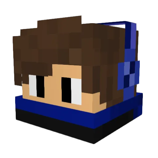 Maximo5 Minecraft avatar head, 3D render