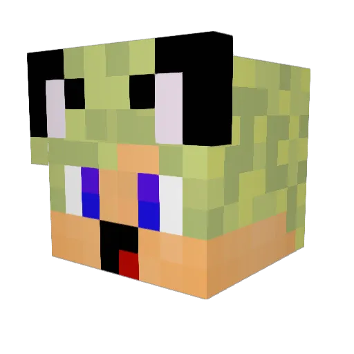 Maximon717 Minecraft avatar head, 3D render